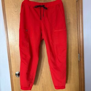 Red Fabletics Scrub pants